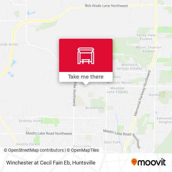 Mapa de Winchester at Cecil Fain Eb