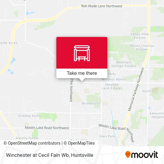 Mapa de Winchester at Cecil Fain Wb