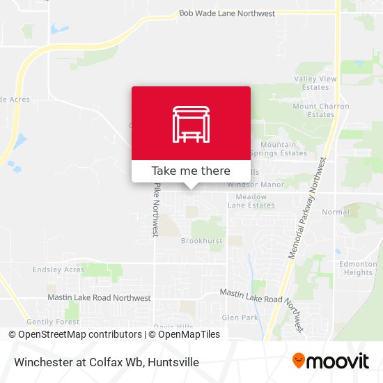Mapa de Winchester at Colfax Wb