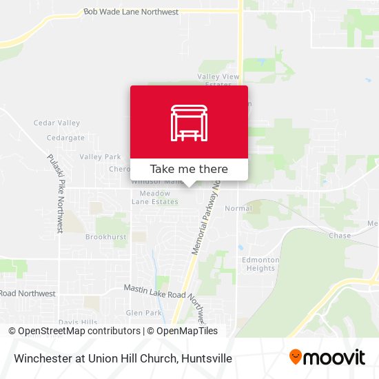 Winchester at Union Hill Church map