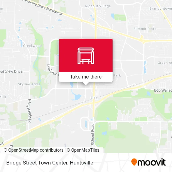 Bridge Street Town Center map