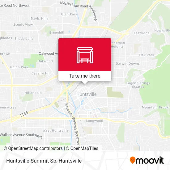 Mapa de Huntsville Summit Sb