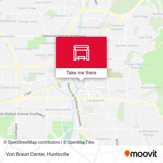 Mapa de Von Braun Center