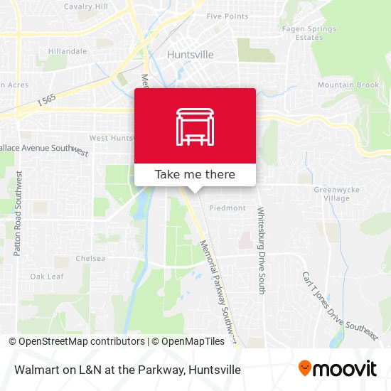 Mapa de Walmart on L&N at the Parkway