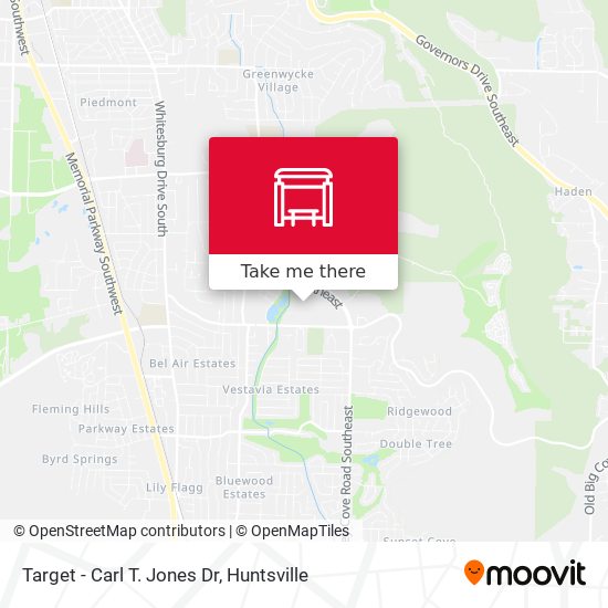 Target - Carl T. Jones Dr map