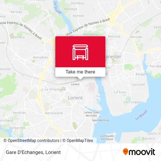 Gare D'Echanges map