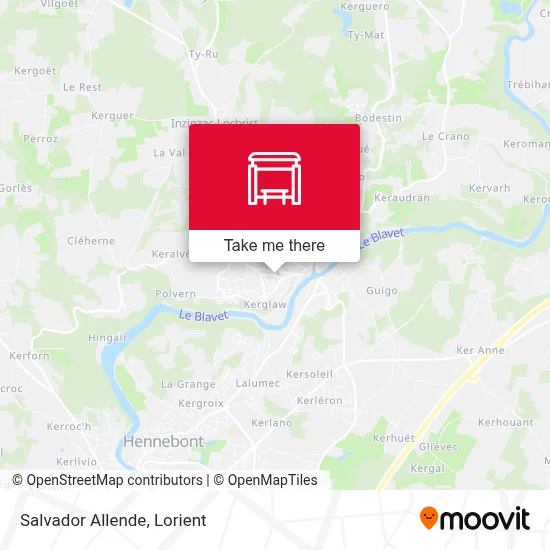 Salvador Allende map