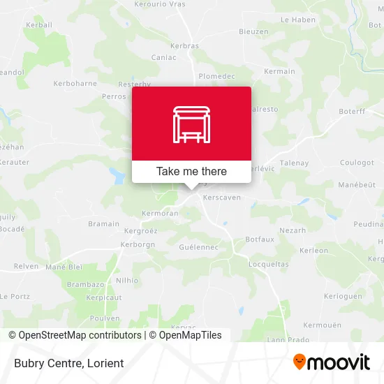 Bubry Centre map
