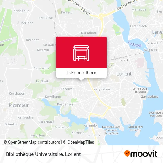 Bibliothèque Universitaire map