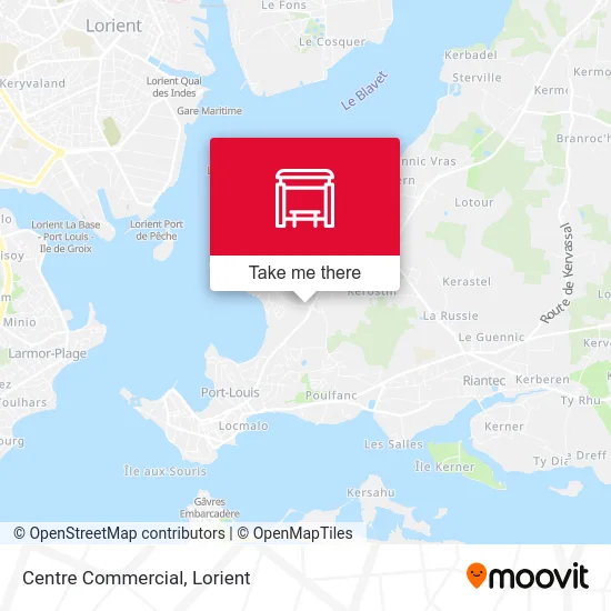 Centre Commercial map