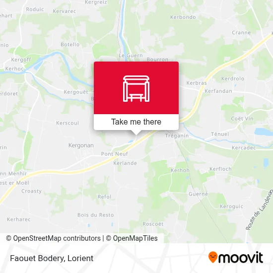 Faouet Bodery map