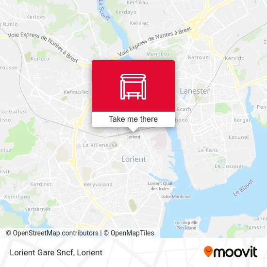 Lorient Gare Sncf map