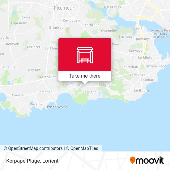 Kerpape Plage map