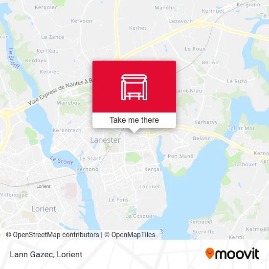 Lann Gazec map