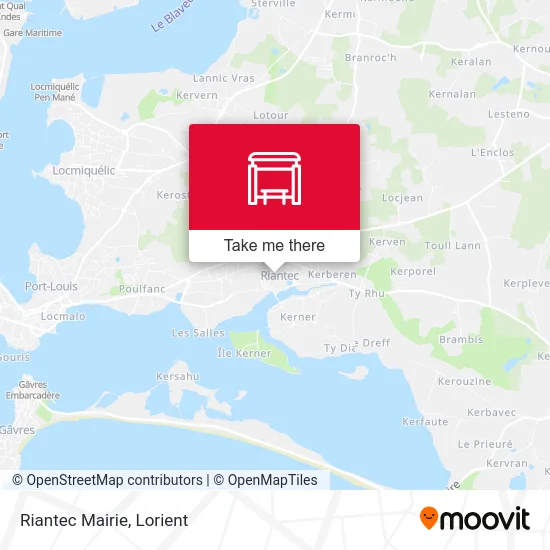 Riantec Mairie map