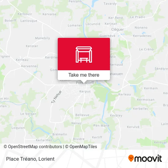 Place Tréano map