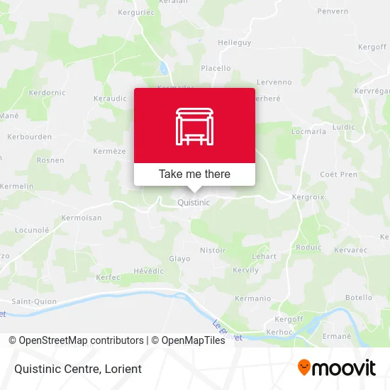 Quistinic Centre map