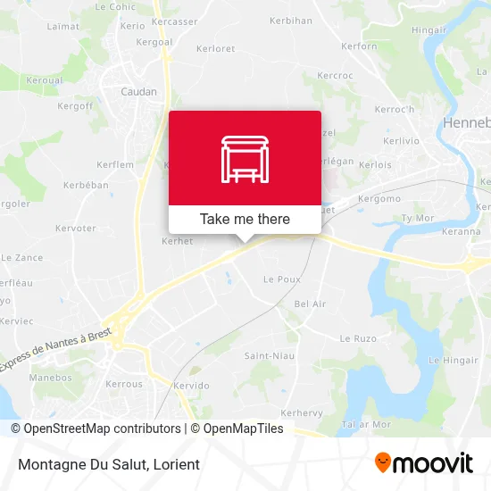 Montagne Du Salut map