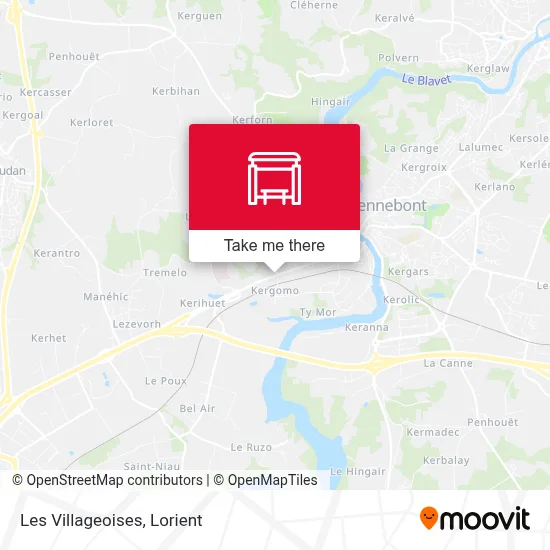 Les Villageoises map