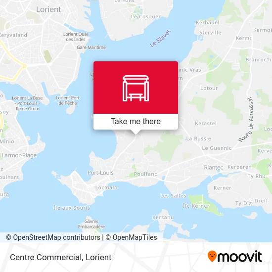 Centre Commercial map