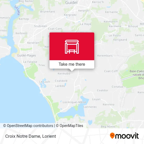 Croix Notre Dame map