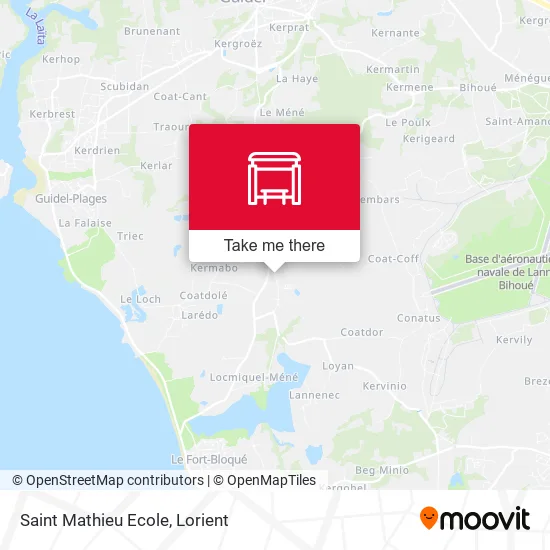 Mapa Saint Mathieu Ecole