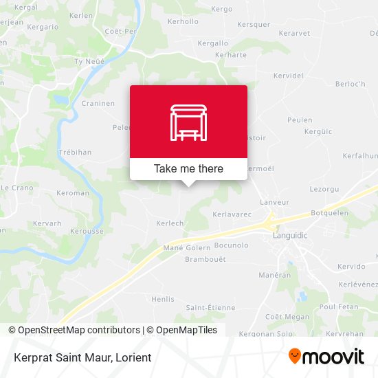 Kerprat Saint Maur map