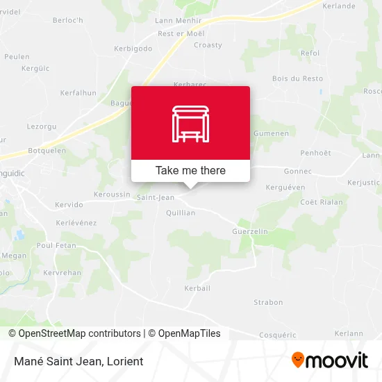Mané Saint Jean map