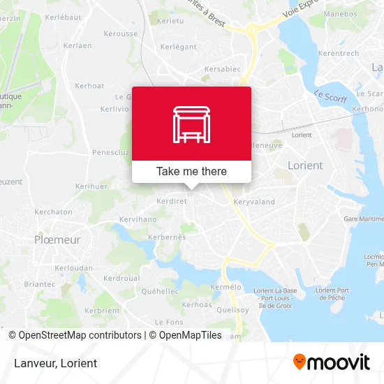 Lanveur map