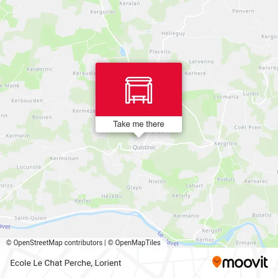 Ecole Le Chat Perche map