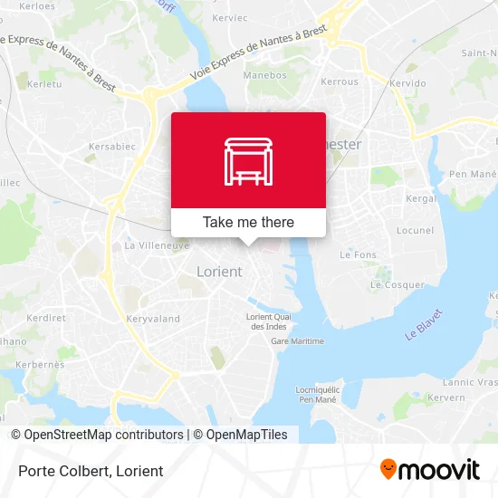 Porte Colbert map