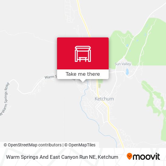 Mapa de Warm Springs And East Canyon Run NE