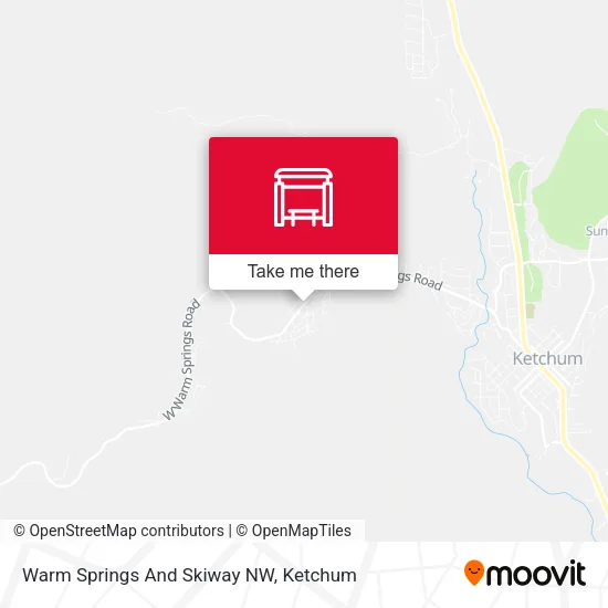 Warm Springs And Skiway NW map