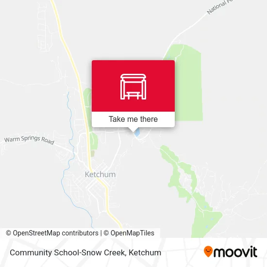 Community School-Snow Creek map