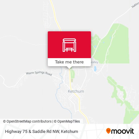 Highway 75 & Saddle Rd NW map