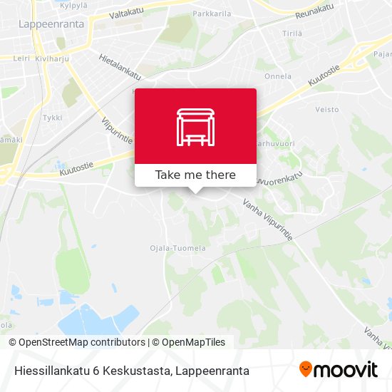 Hiessillankatu 6 Keskustasta map