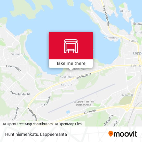 Huhtiniemenkatu map