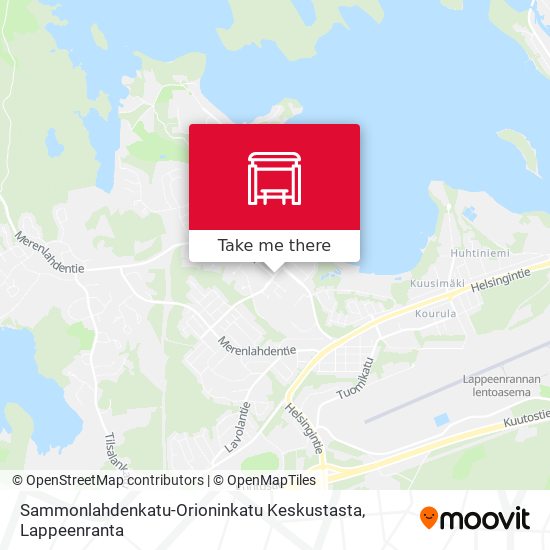 Sammonlahdenkatu-Orioninkatu Keskustasta map