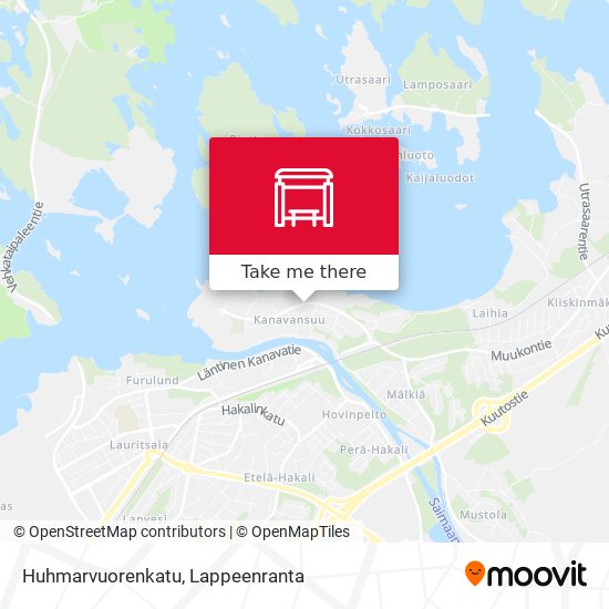 Huhmarvuorenkatu map