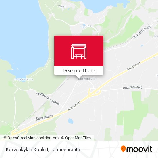 Korvenkylän Koulu I map