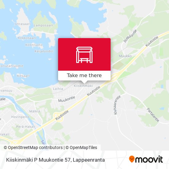 Kiiskinmäki P  Muukontie 57 map