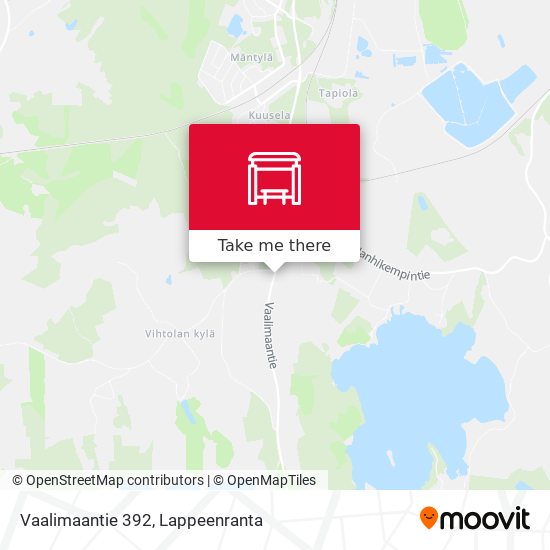 Vaalimaantie 392 map