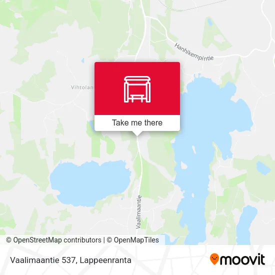 Vaalimaantie 537 map