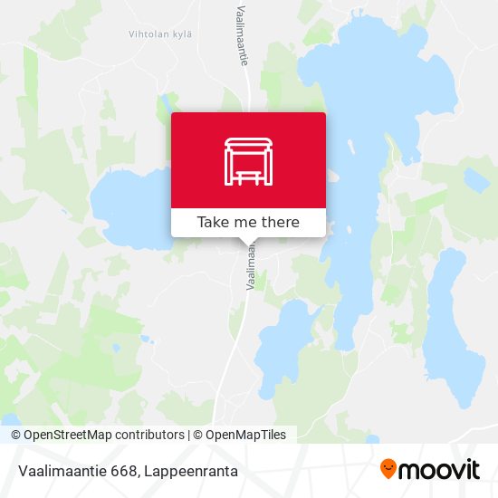 Vaalimaantie 668 map