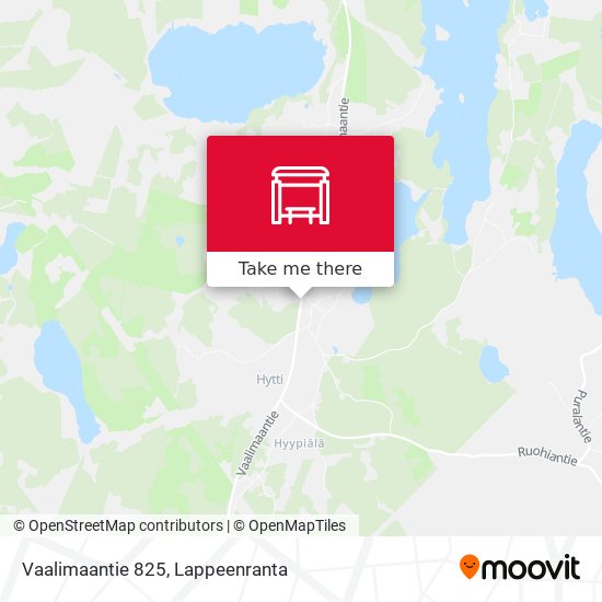 Vaalimaantie 825 map