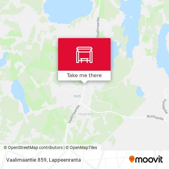 Vaalimaantie 859 map