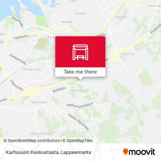 Karhuvuori Keskustasta map