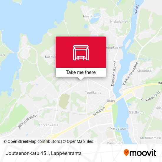 Joutsenonkatu 45 I map