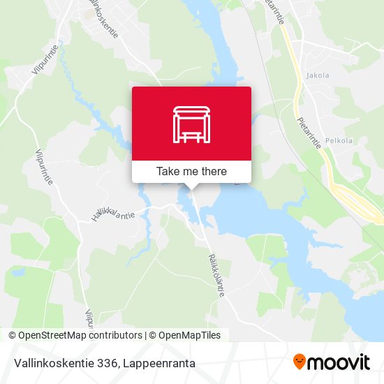 Vallinkoskentie 336 map