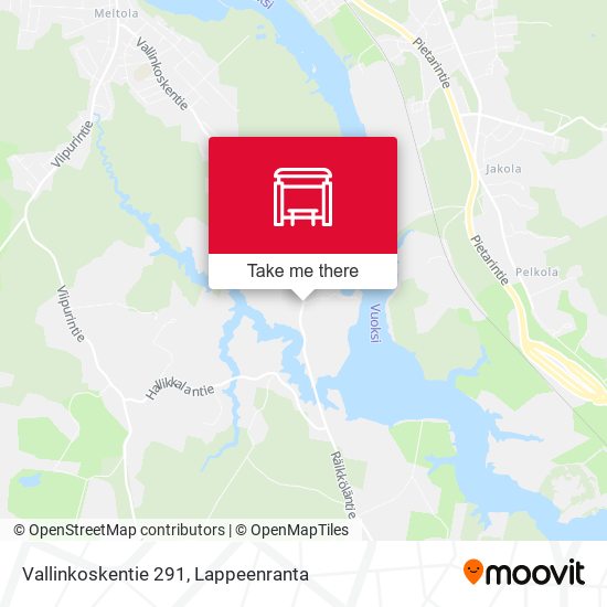 Vallinkoskentie 291 map